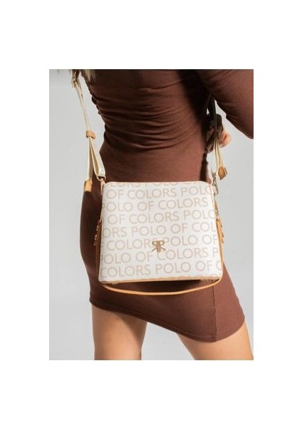 Polo Of Colors Krem Kamel Çapraz Kullanıma Uygun Omuz Çantası 19*23 Ebat