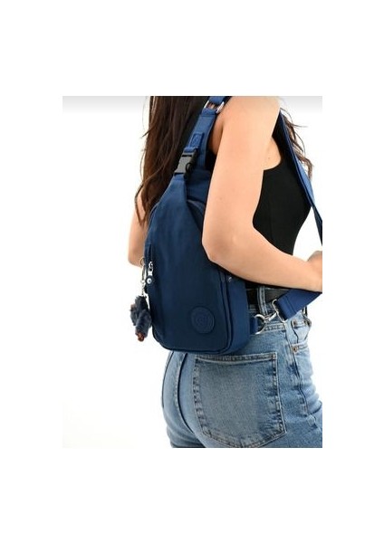 Sanmorris Krinker Kumaştan Çok Bölmeli Omuz Çantası modelleri