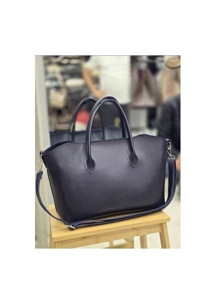 Için De Fermuarlı Küçük Çantası Bulunan El ve Omuz Çantası