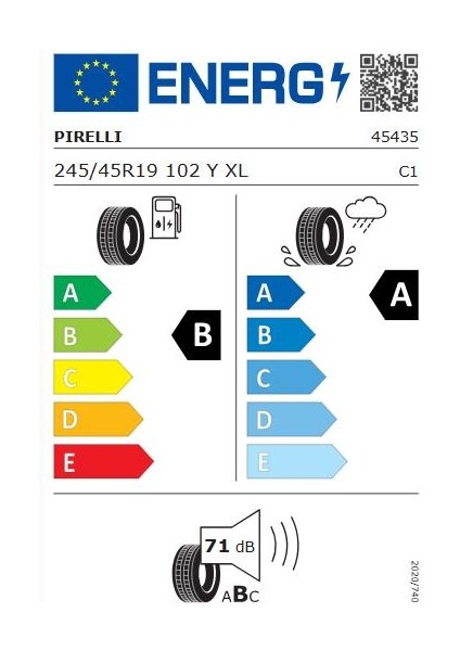 245/45 R19 102Y Xl Cinturato C3 Oto Yaz Lastiği (Üretim Yılı:2025) fiyatları