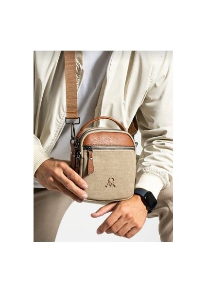 Mega Polo Kahverengi Erkek El ve Omuz Çantası