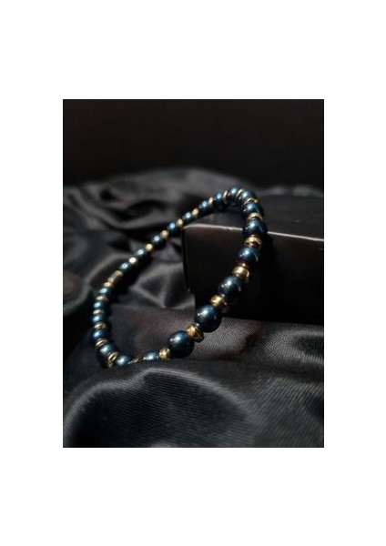 Hematit Doğal Taş Bileklik Kök Çakra Cesaret Özgüven Irade ve Başarı Şifa Taşı