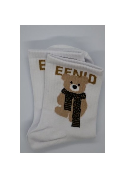 Teddy Bear Desenli Tenis Çorap modelleri