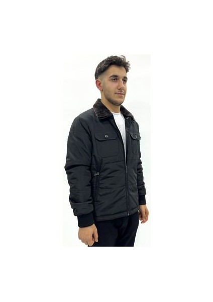 Yakası Kürklü Micro Kumaş Mont fiyatları