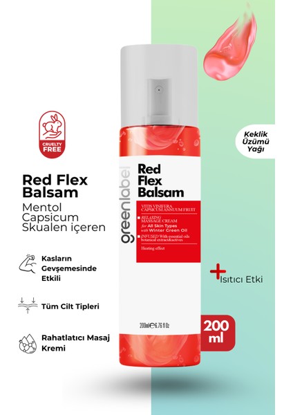 Red Flex Balsam - Vücut Jeli Pferdebalsam Isıtıcı Ve Rahatlatıcı 200 Ml.