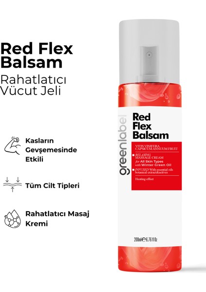 Red Flex Balsam - Vücut Jeli Pferdebalsam Isıtıcı Ve Rahatlatıcı 200 Ml.