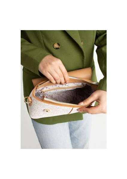 Polo Of Colors Beyaz Camel Çapraz Kullanıma Uygun El ve Omuz Çantası Ölçüler 17*28 fiyatları