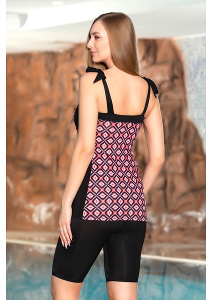 Bağlamalı Askı Şortlu Yarı Kapalı Mayo 1805-137 Siyah fiyatları