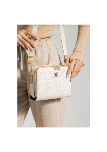 Polo Of Colors Çok Bölmeli Çapraz Kullanıma Uygun Omuz Çantası Ölçüler 16*21