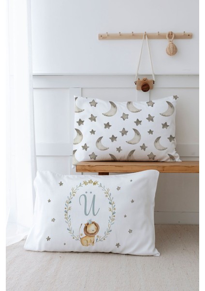 2'li Yastık Kılıfı (35X45) Little Lion Series - Ü Harfi