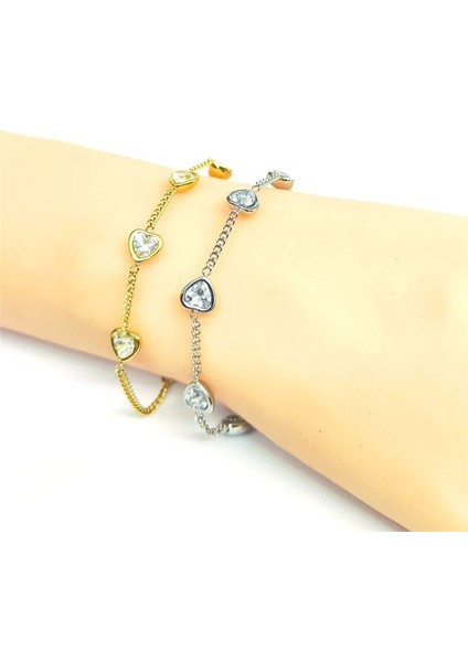 En Çok Satan Tüm Uyumlu Aşk Kakmalı Zirkonyum Zincir Paslanmaz Çelik Bilezik Günlük Stil Şık Giyim Aksesuarları (Yurt Dışından) fiyatları