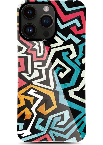 iPhone 14 Pro Kılıf Hd Desenli Shield Plus Grafiti Serisi Kapak