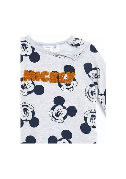 Lcw Baby Karışık Bisiklet Yaka Mickey Mouse Baskılı Erkek Bebek Tulum modelleri