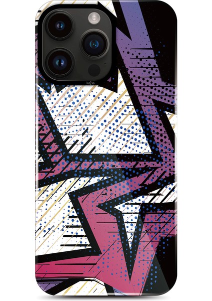 iPhone 14 Pro Max Kılıf Hd Desenli Shield Plus Grafiti Serisi Kapak