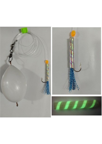 Top Arkası 60 gr At-Çek Fosforlu Katil Pipet ( Palamut - Lambuka - Lüfer - Somon - Zargana - Kuzu )