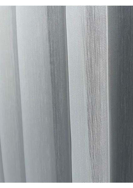 Bambu Hafif Desenli Tül Perde (Pilesiz)
