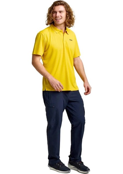 A108013S00-W41 Act Qd Polo Erkek Tişört Sarı