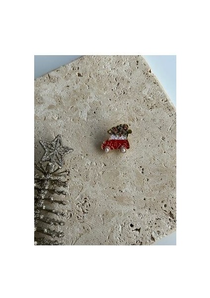 Araba Yılbaşı Broş