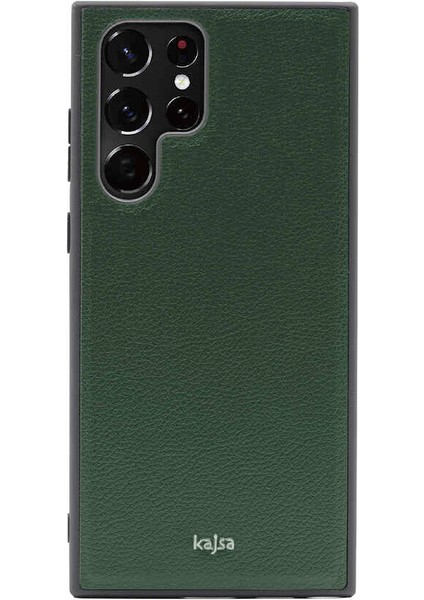Samsung Galaxy S22 Ultra Kılıf Kajsa Luxe Collection Hakiki Deri Kapak