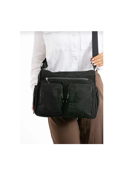 7 Bölmeli Su Geçirmez Paraşüt Kumaştan Omuz Çantası