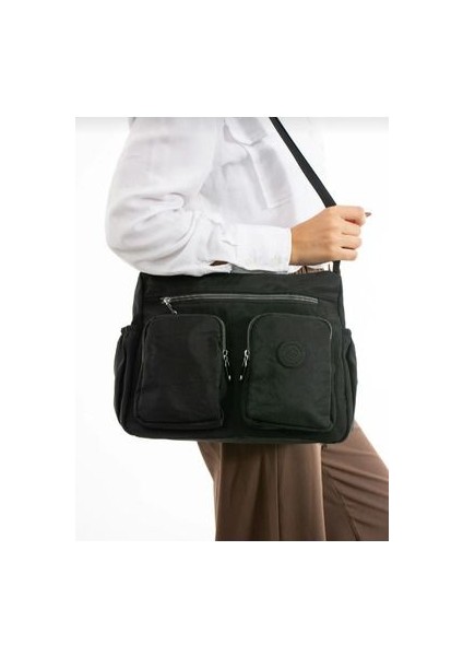 7 Bölmeli Su Geçirmez Paraşüt Kumaştan Omuz Çantası modelleri