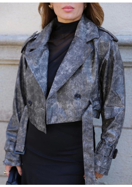 Eskitme Model Kemer Detay Deri Ceket fiyatları