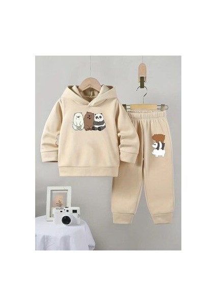 Kafadar Ayılar Kızlar ve Erkekler Için Premium Compact Sweatshirt & Eşofman Takımı