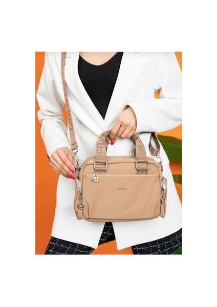 Mega Su Geçirmez Paraşüt Kumaştan Kadın El ve Omuz Çantası