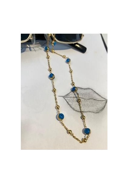 Nazar Boncuklu Çelik Kolye