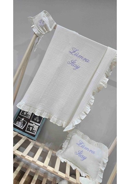 Nakışla Kişiselleştirilebilir Müslin Hastane Çıkış Seti fiyatları