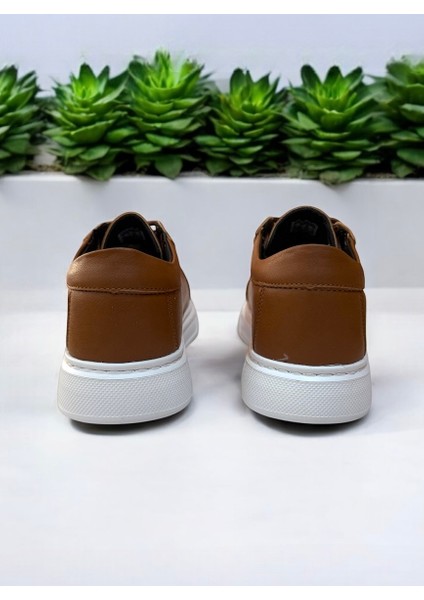 Erkek Taba-Beyaz Günlük Hafif Nefes Alabilen Ortopedik Yürüyüş Spor Ayakkabı Sneaker indirimleri