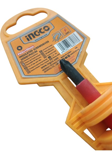 PH2X100 mm 1000V Izoleli Yıldız Tornavida, PH2X100 mm Yalıtkanlı Yıldız Tornavida