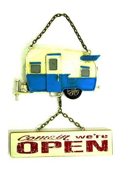 Dekoratif Metal Kapı Yazısı Karavan Vintage Dekoratif Hediyelik