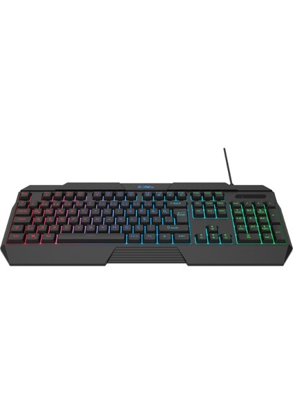 Thunderstrike Rgb Işıklandırma - 1000Hz Polling Rate - Örgü Kablolu Membran Oyuncu Klavyesi