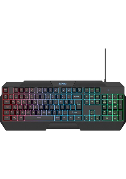 Thunderstrike Rgb Işıklandırma - 1000Hz Polling Rate - Örgü Kablolu Membran Oyuncu Klavyesi