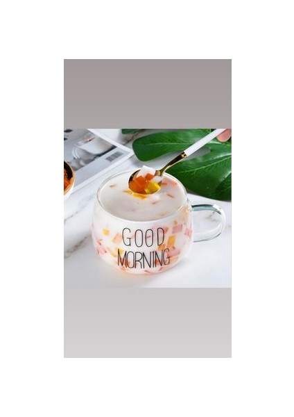 2ADET Good Morning Borosilikat Cam Bardak 400ML 2ADET Bardak fiyatları