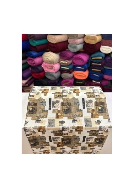 Masa Örtülük Sofralık Dertsiz Raşel Kumaş (1 Metre Için)