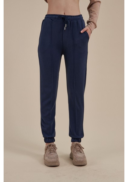 Paçası Lastikli Modal Eşofman Altı-Lacivert fiyatları