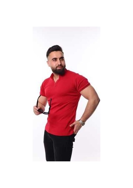 Slim-Fit Hakim Yaka Erkek T-Shirt modelleri