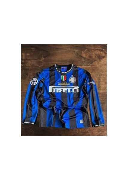 Isimsiz Retro Inter/ac Madrid Finali Uzun Kollu Forması