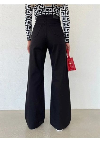 2505 Yüksek Bel Boyfrıend(Salaş) Bol Paça Kot Pantolon fırsatları