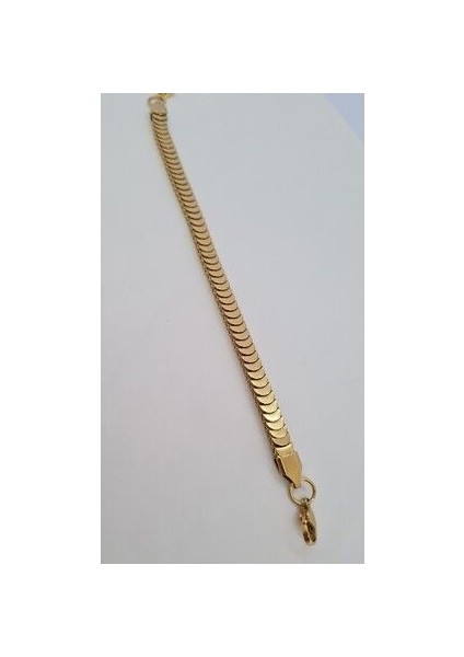Gold Çelik Balıksırtı Pullu Bileklik modelleri