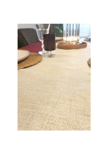 Linen Simli Keten Runner 40 x 155
