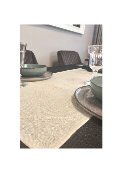 Linen Simli Keten Runner 40 x 155