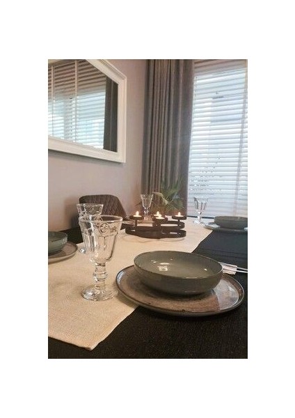 Linen Simli Keten Runner 40 x 155