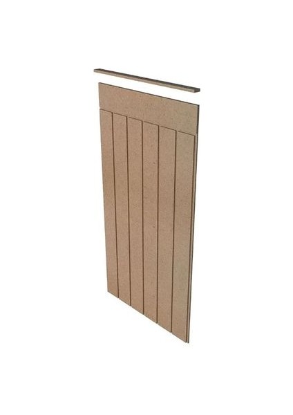 Maison Dekoratif Ahşap Duvar Paneli, 4mm Ham Mdf, Boyanabilir Duvar Çıtası (54 cm x 103 cm )