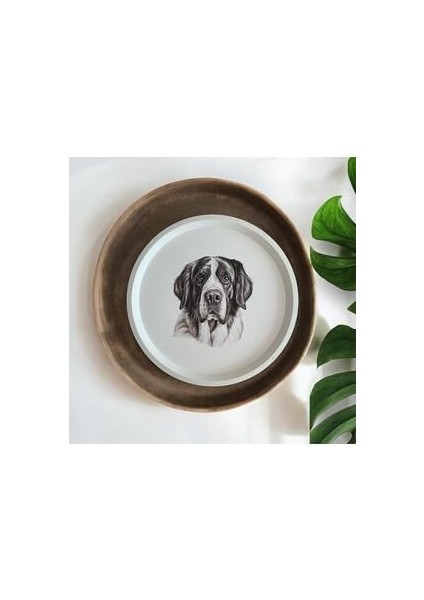 Köpek Desenli Tepsi - 31 cm - Beyaz Tepsi - Sunum Tepsisi indirimleri