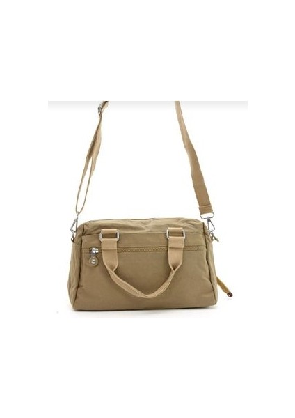 Sanmorris Krinkır Kumaştan Çok Bölmeli Kadın El ve Omuz Çantası fiyatları