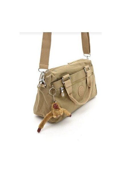 Sanmorris Krinkır Kumaştan Çok Bölmeli Kadın El ve Omuz Çantası modelleri