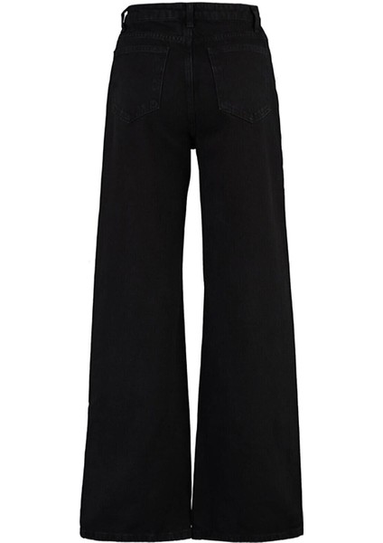 2505 Yüksek Bel Boyfrıend(Salaş) Bol Paça Kot Pantolon